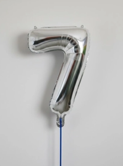 Цифра 7 серебро