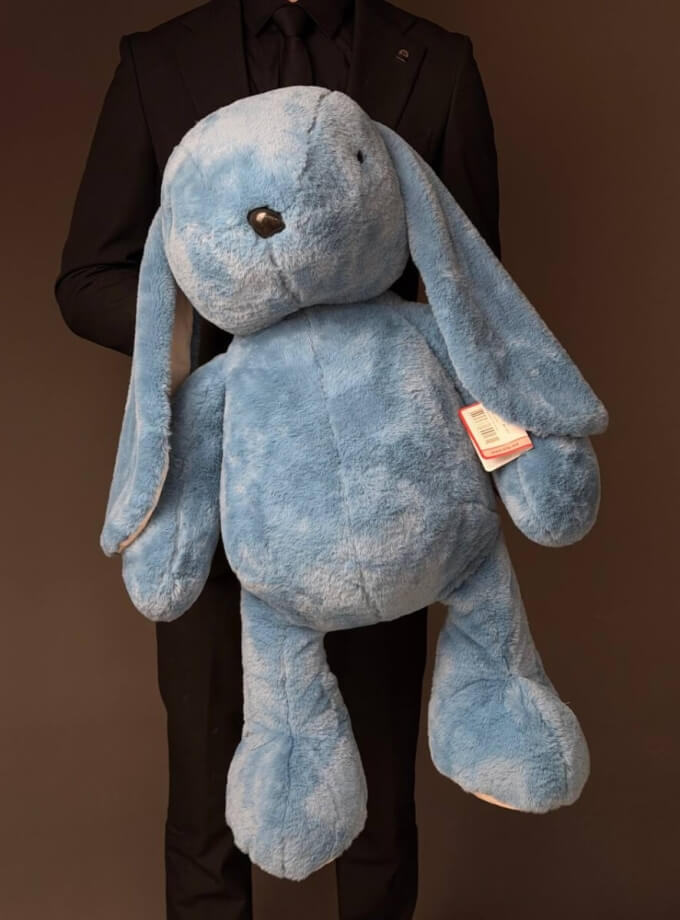 Iepure mare albastru -80 cm